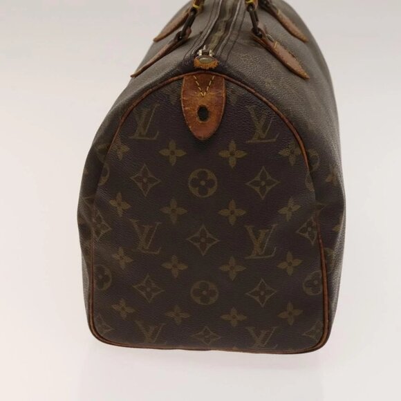 LOUIS VUITTON Monogram Speedy 30 Hand Bag M41526 LV Auth 140774 - Picture 4 of 15